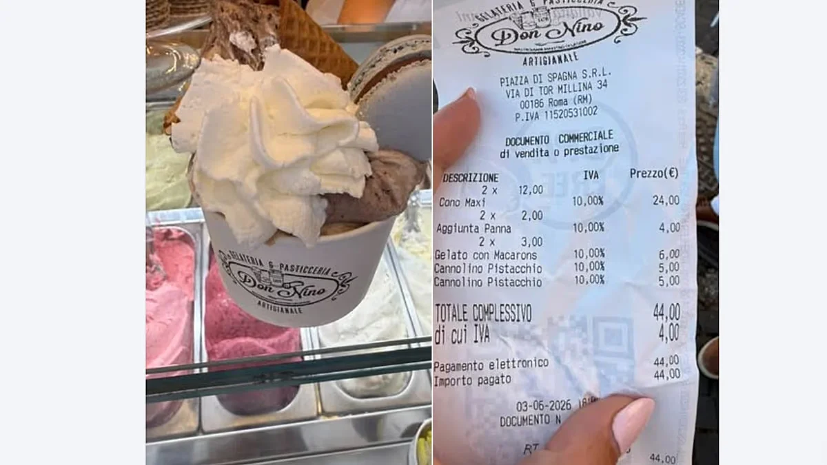 Rome Ice-Cream Shock: €44 for Two Sparks Online Price Debate