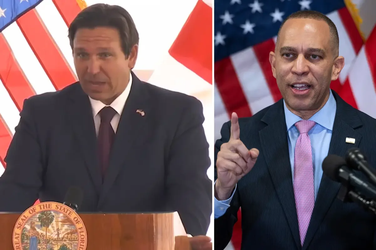 DeSantis fires back at Jeffries in Florida redistricting standoff