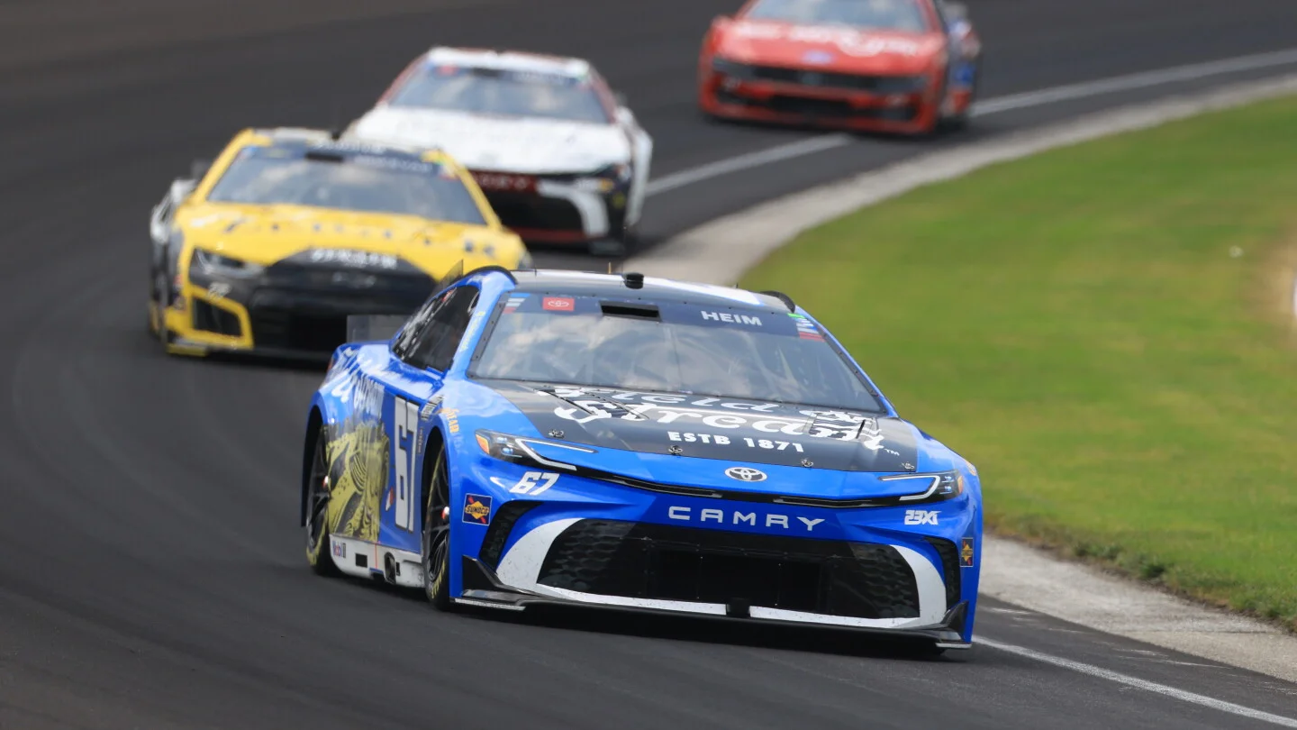 Heim caps bold final restart with historic Brickyard 400 win