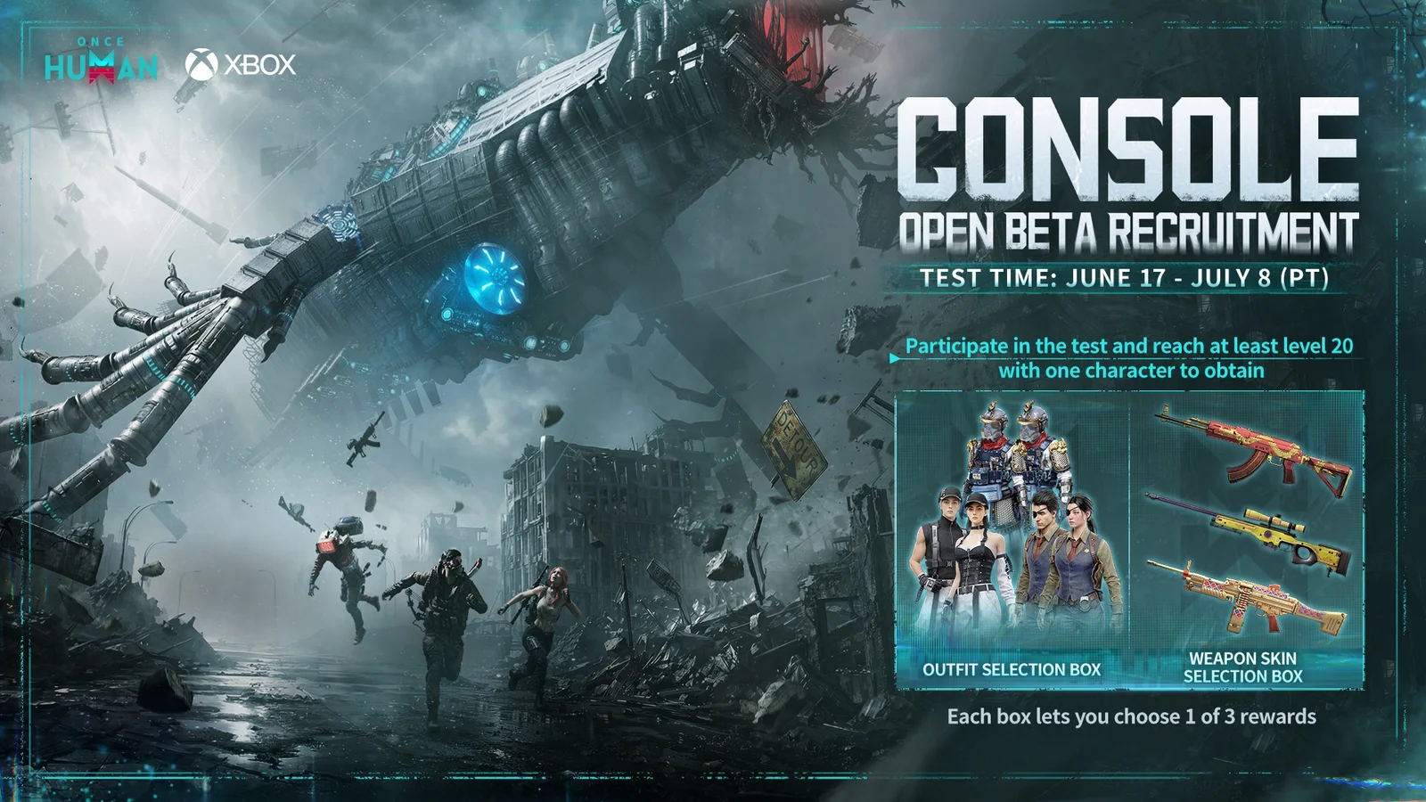 Once Human Final Console Open Beta Arrives on Xbox Series X|S