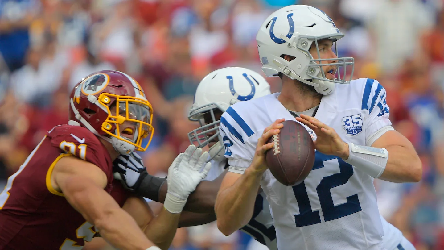 Colts satisfied with resolution of Andrew Luck tampering case involving Commanders.