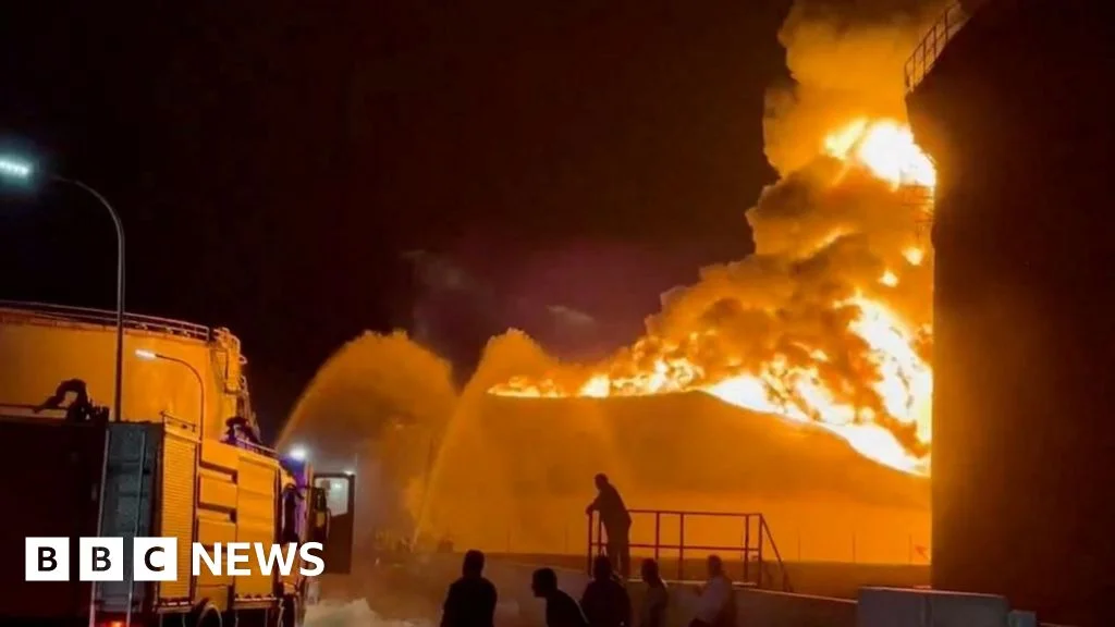 Drone attack ignites massive fire at Libya's largest refinery