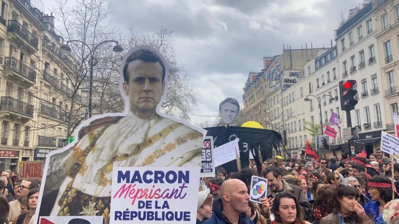 French Protests Shake Macron's Presidency Over Pension Reform