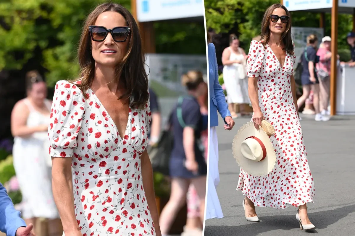 Pippa's Wimbledon look: floral Reformation dress steals the show