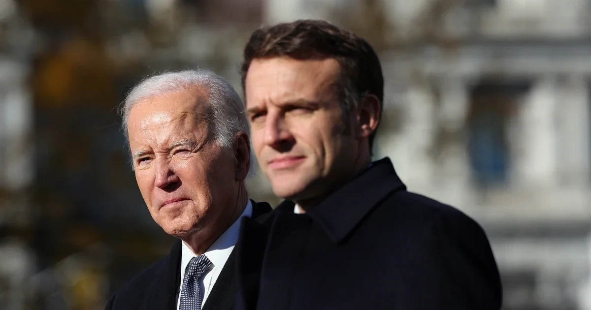 Macron and Biden discuss China's role in global affairs.