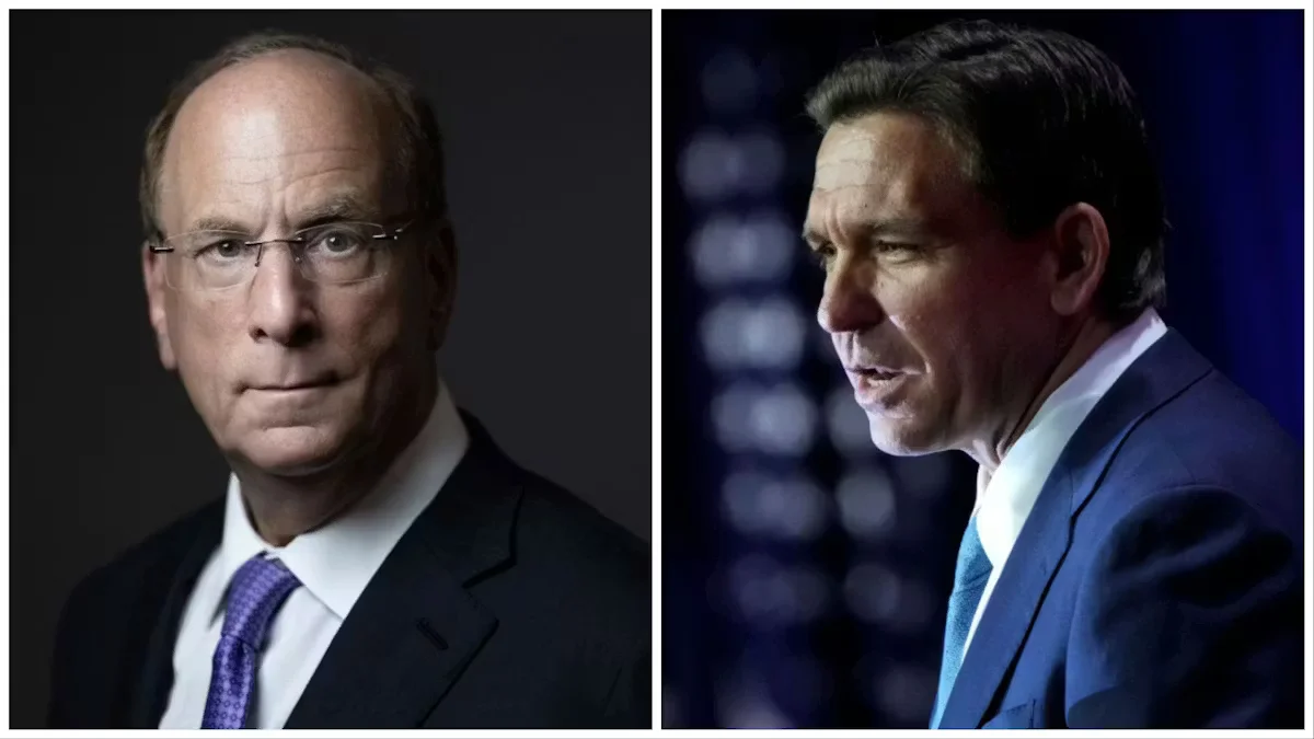 BlackRock CEO Larry Fink distances himself from ESG amid controversy.