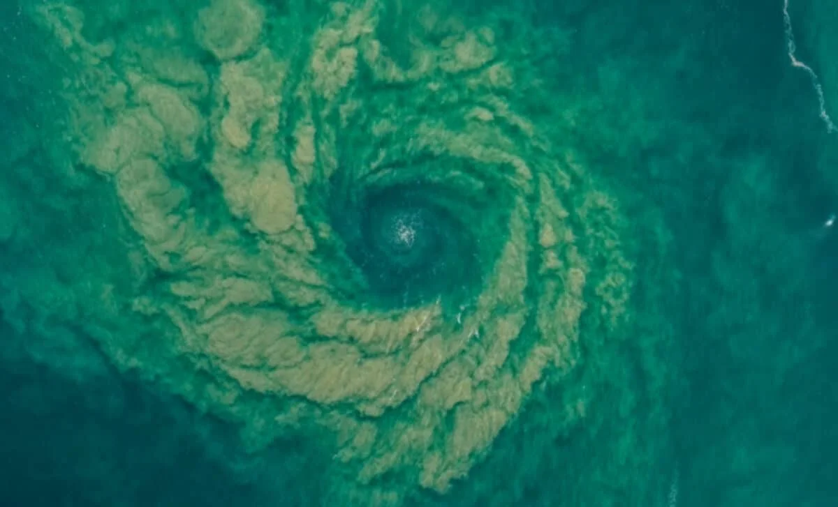 Drone Captures Invisible Ocean Tornado Off Sydney Coast
