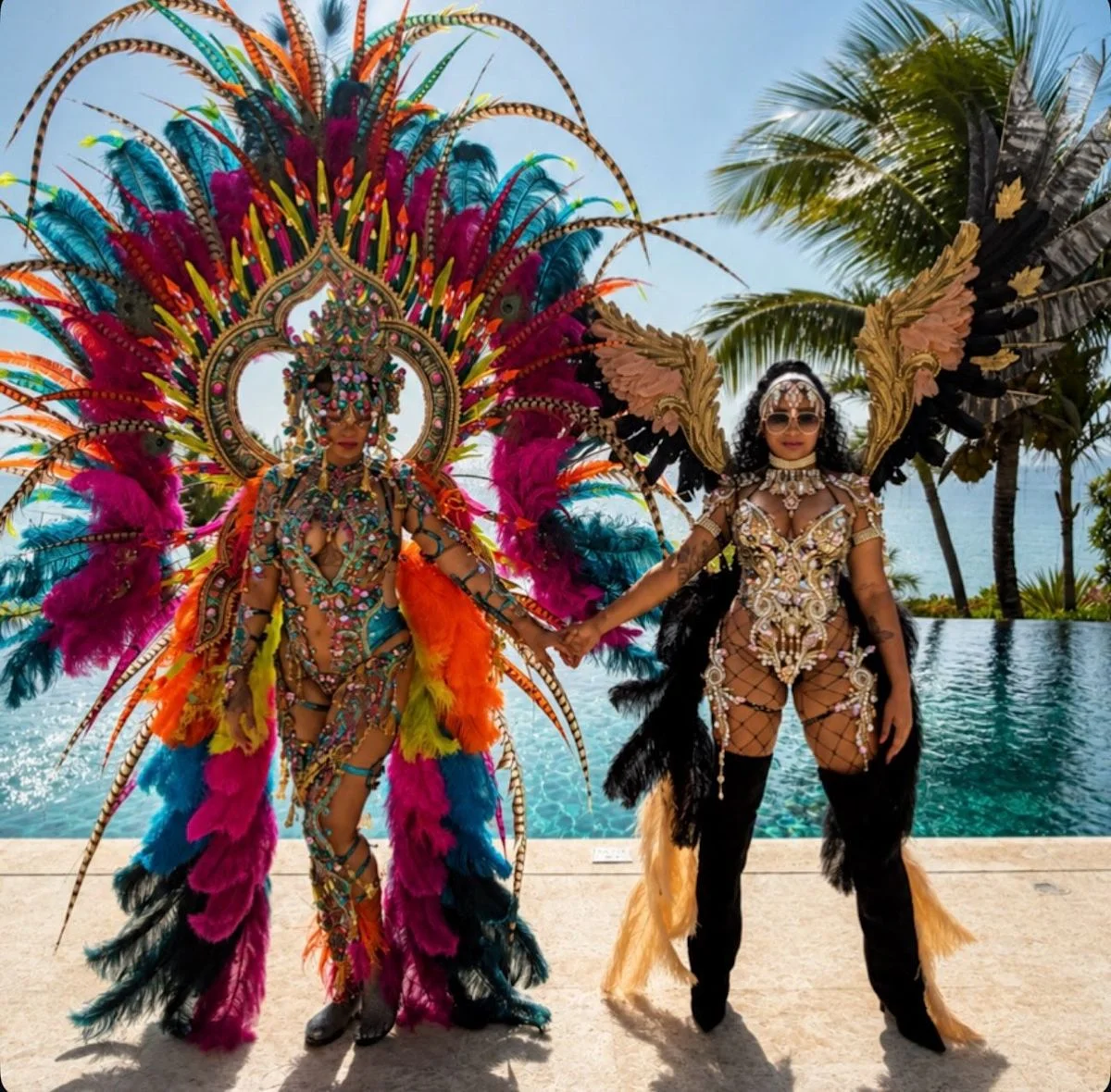 Rihanna Dazzles Barbados Crop Over with Kaleidoscopic Multicolor Costume
