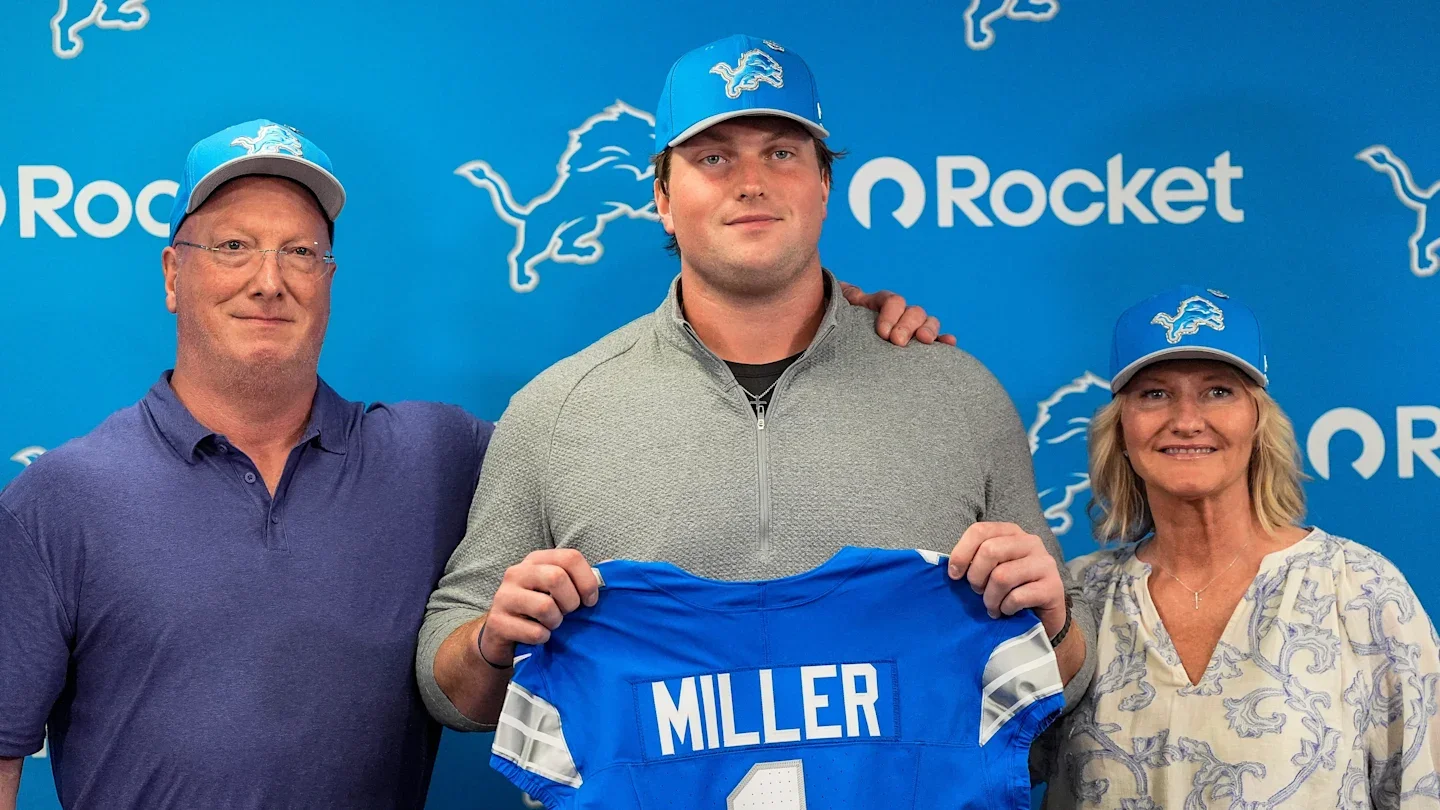 Lions bet on Blake Miller at RT, reshaping Kadyn Proctor's draft fate