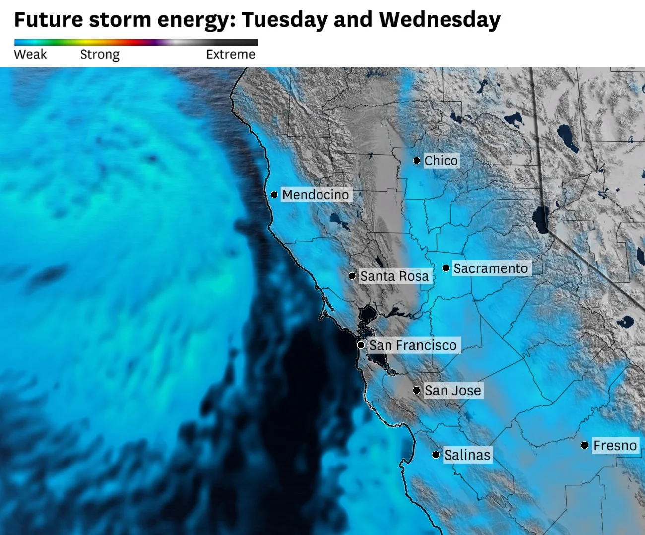 "Severe Weather Alert: Bay Area Braces for Extratropical Cyclone and Heavy Rainfall"