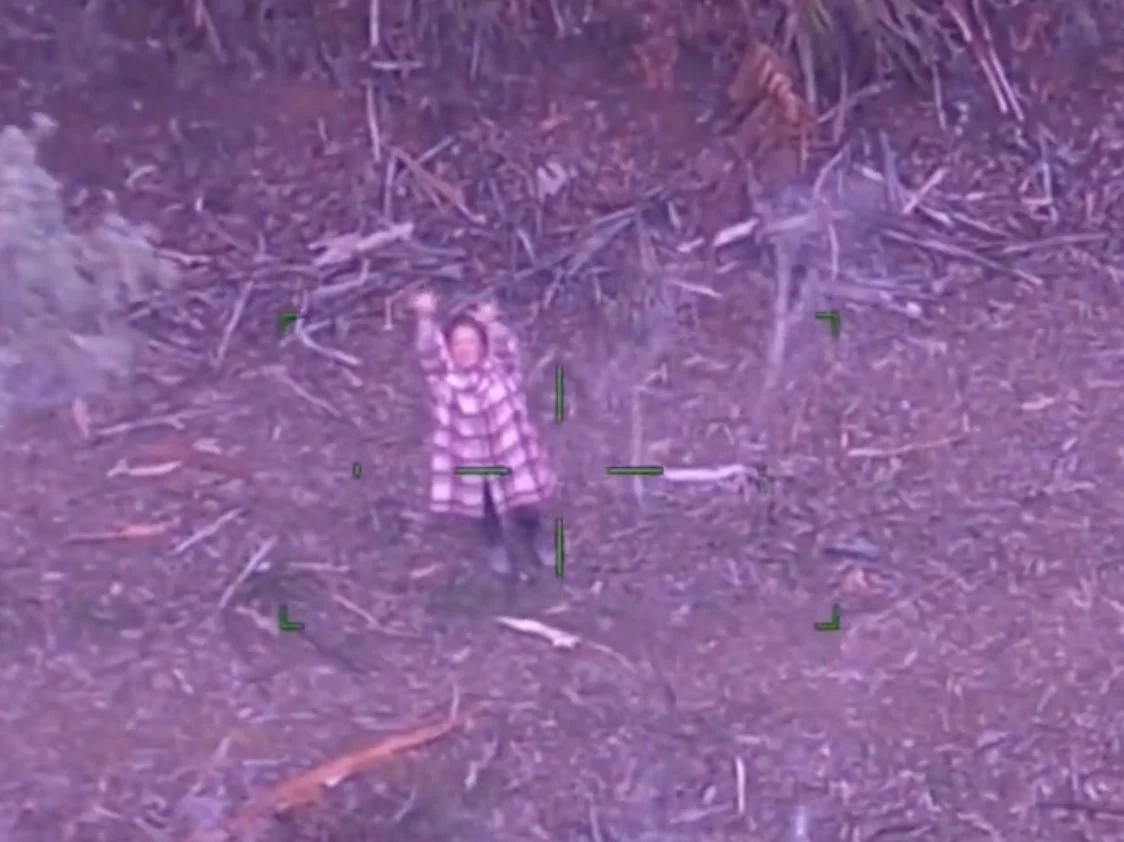 Survivor sustains on lollipops and wine during 5-day wilderness ordeal.