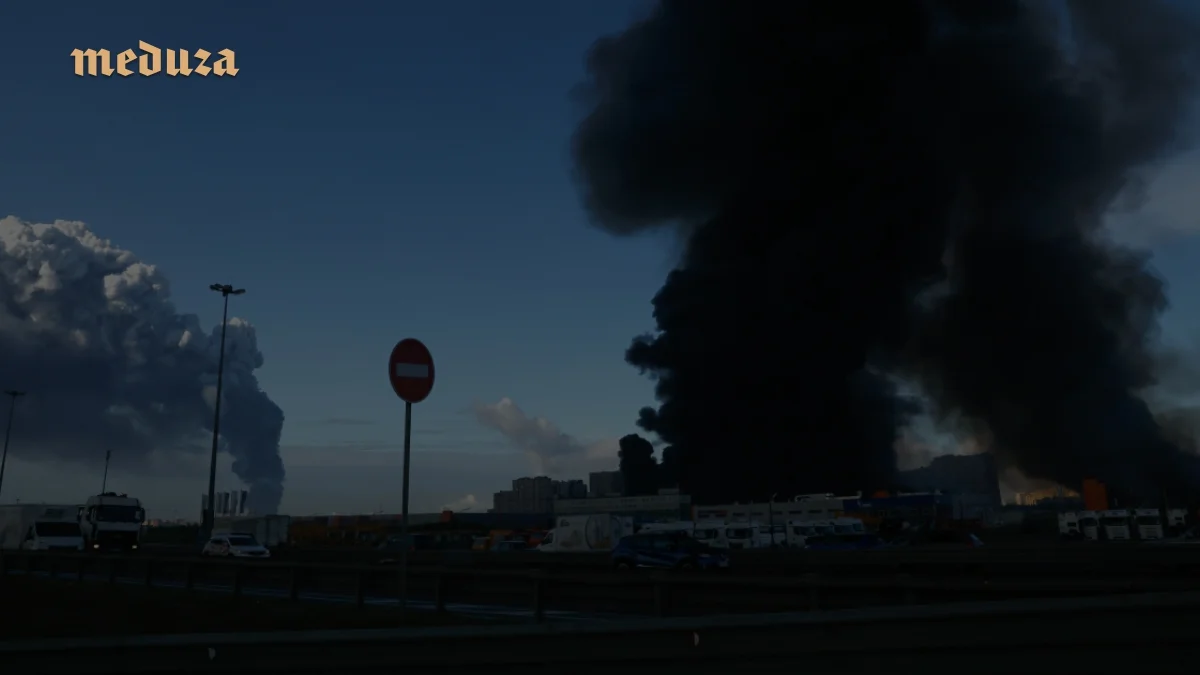 Drones Strike Wildberries Warehouses Near St. Petersburg, Eyewitnesses Detail Fire and Closures