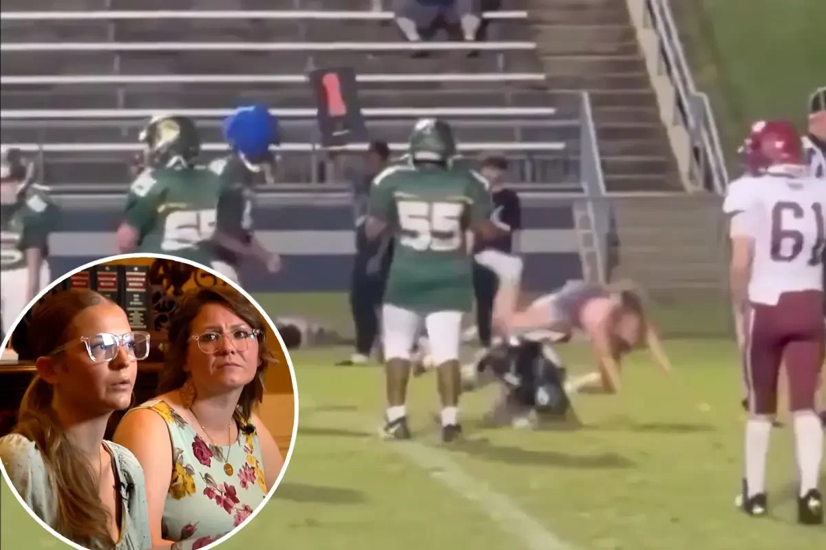Sister on the Field: Tennessee teen tackles middle-school player to shield brother