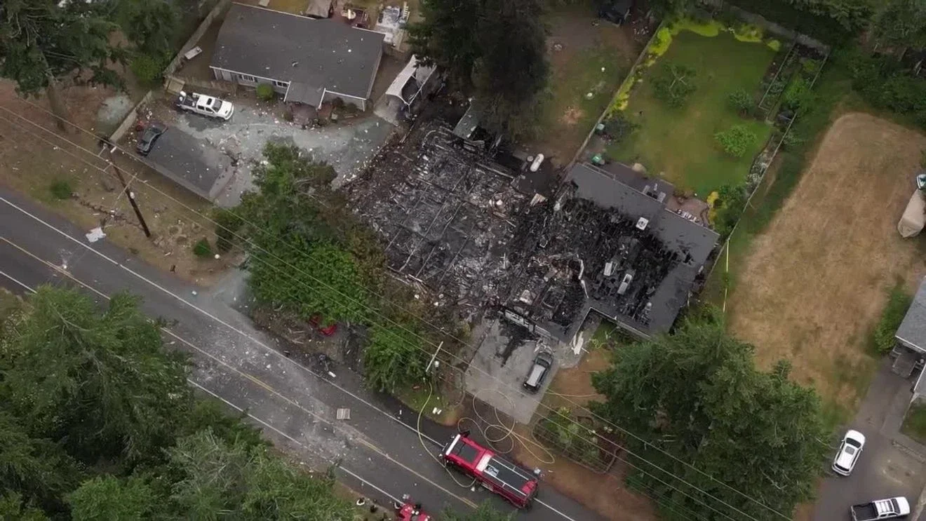 Whidbey Island fireworks stash sparks house explosion, injuring three firefighters