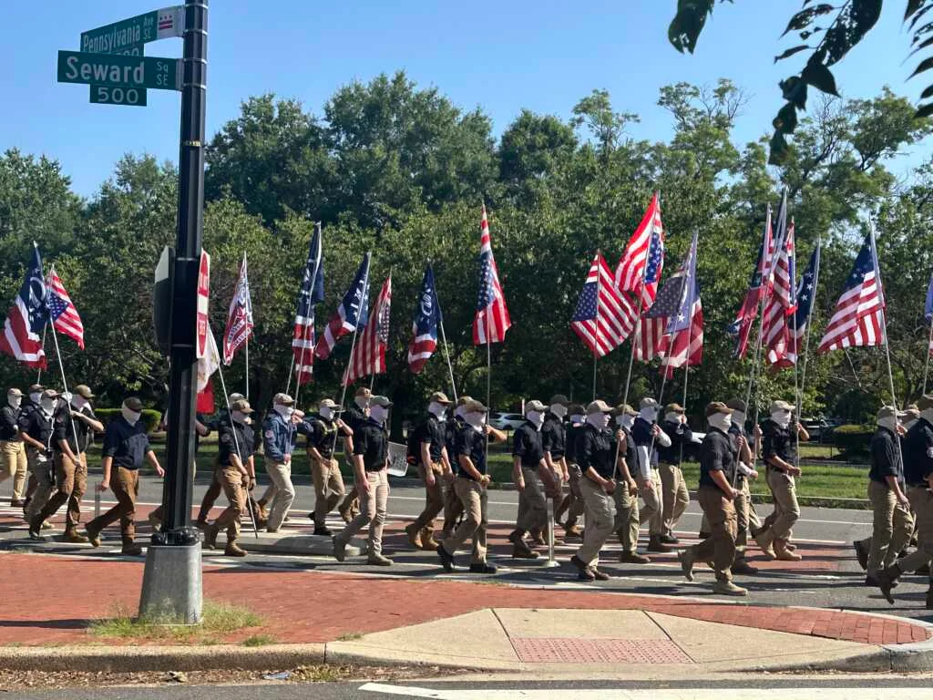 Patriot Front Fourth of July march spurs warnings on Capitol Hill