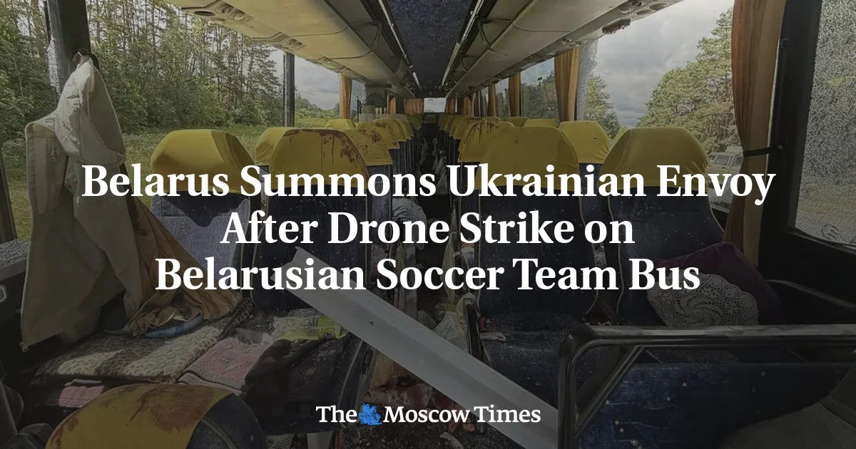 Belarus Demands Answers Over Drone Attack on Youth Soccer Bus