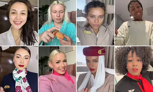 "From Plain to Glam: Flight Attendants' Stunning Makeover Stories"