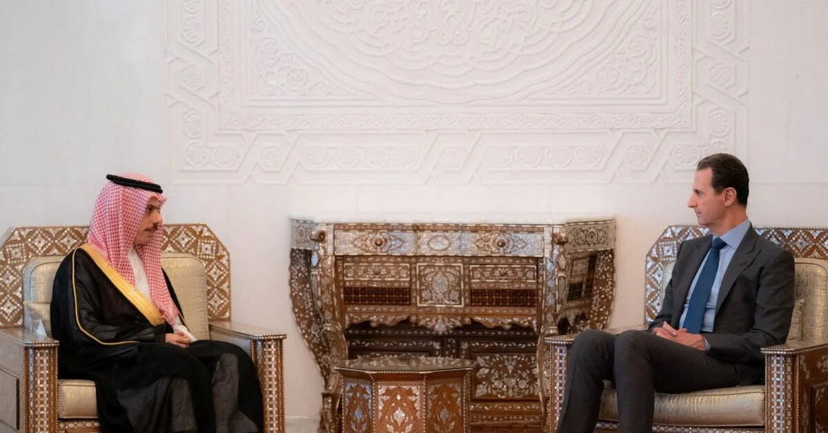 Saudi Foreign Minister Breaks Decade-Long Diplomatic Silence with Visit to Syria's Assad.