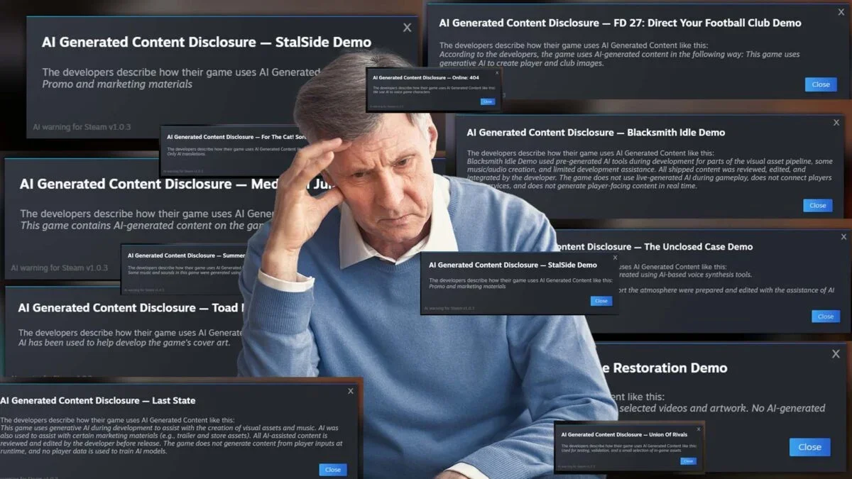 Steam Next Fest Flooded With AI Warnings, Dimming the Demos