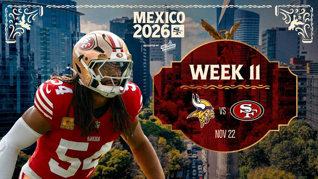 49ers, Vikings to clash in Mexico City for Week 11 SNF in 2026