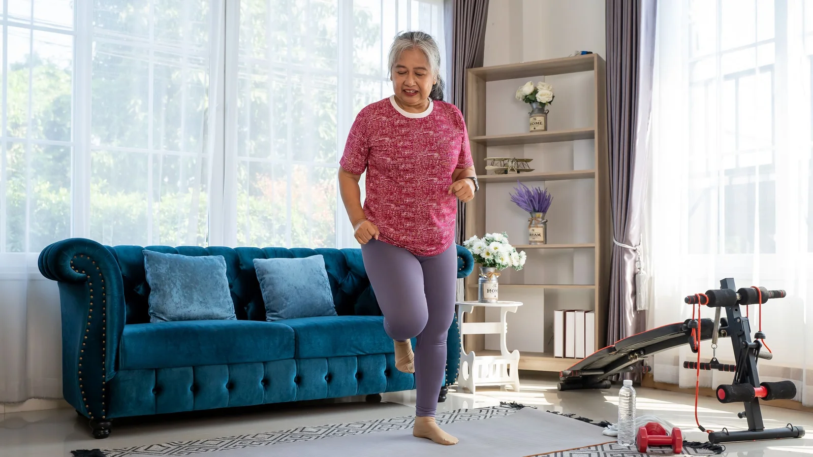 Three simple, equipment-free moves to strengthen bone density against osteoporosis