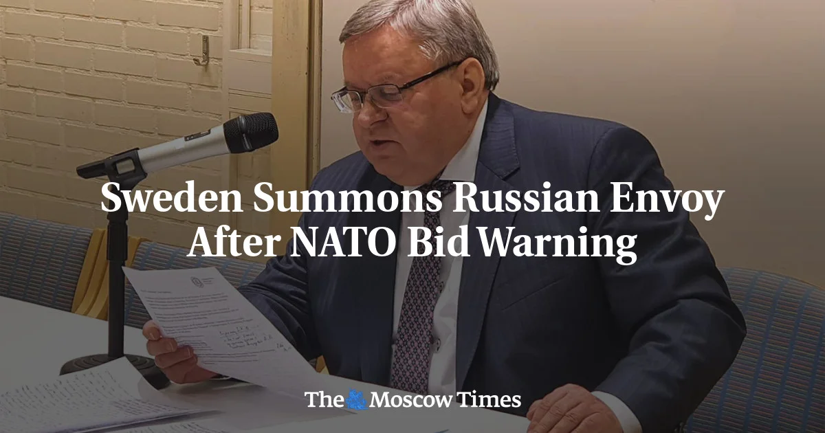 Sweden Confronts Russia Over NATO Threats and Statements.