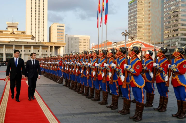 "Macron's historic visit to Mongolia as French President"