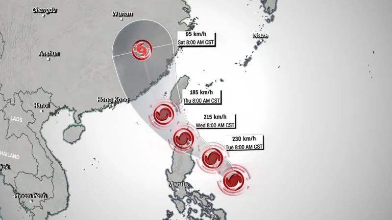 Typhoon Doksuri Threatens Philippines, Taiwan, Hong Kong, and China