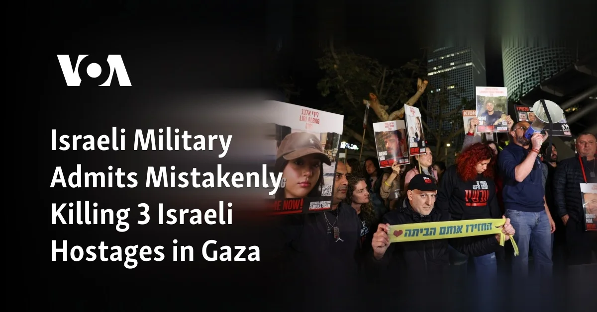 "Tel Aviv Protesters Demand Israeli Government Secure Hostages' Freedom"