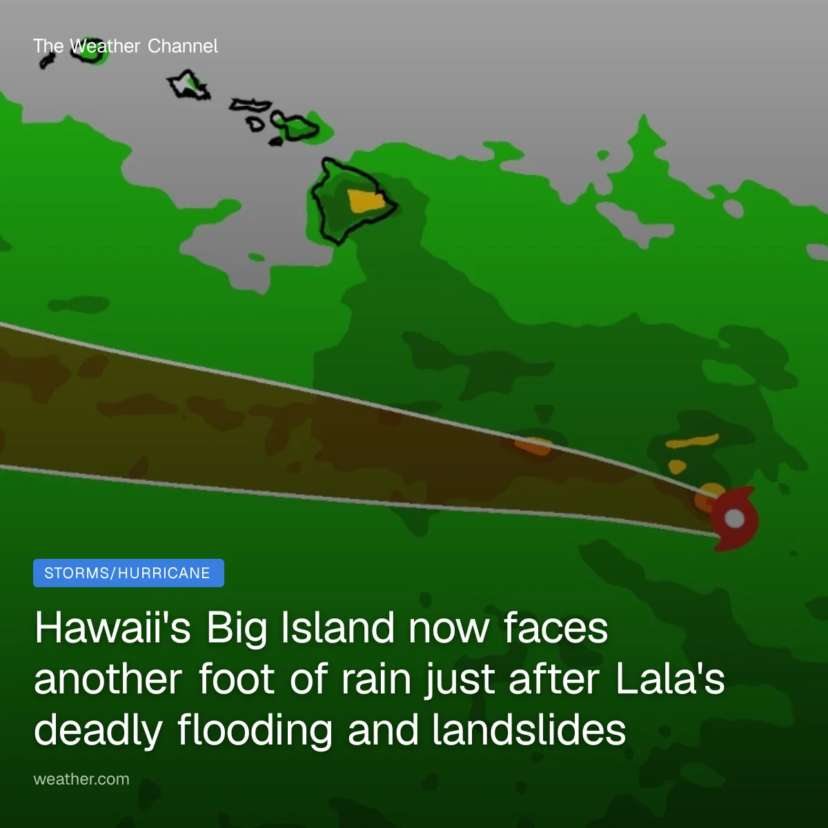 Big Island braces for another foot of rain as Moke looms after Lala floods