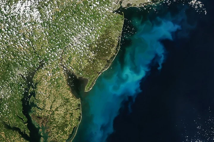 Colorful Coastal Waters Signal Spring Phytoplankton Blooms Off the Mid-Atlantic