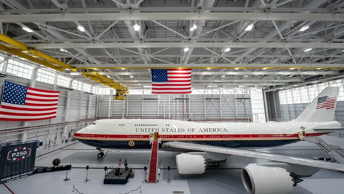 Qatari Gifted 747 Debuts as Air Force One, But It’s an Interim VIP Transport