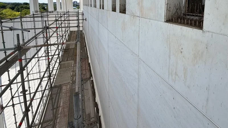 New Kennedy Center signage shows Trump's name removed under tarp