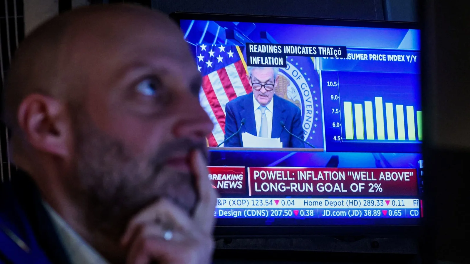 Traders weigh potential for higher Fed rates, Treasury yields tick up.