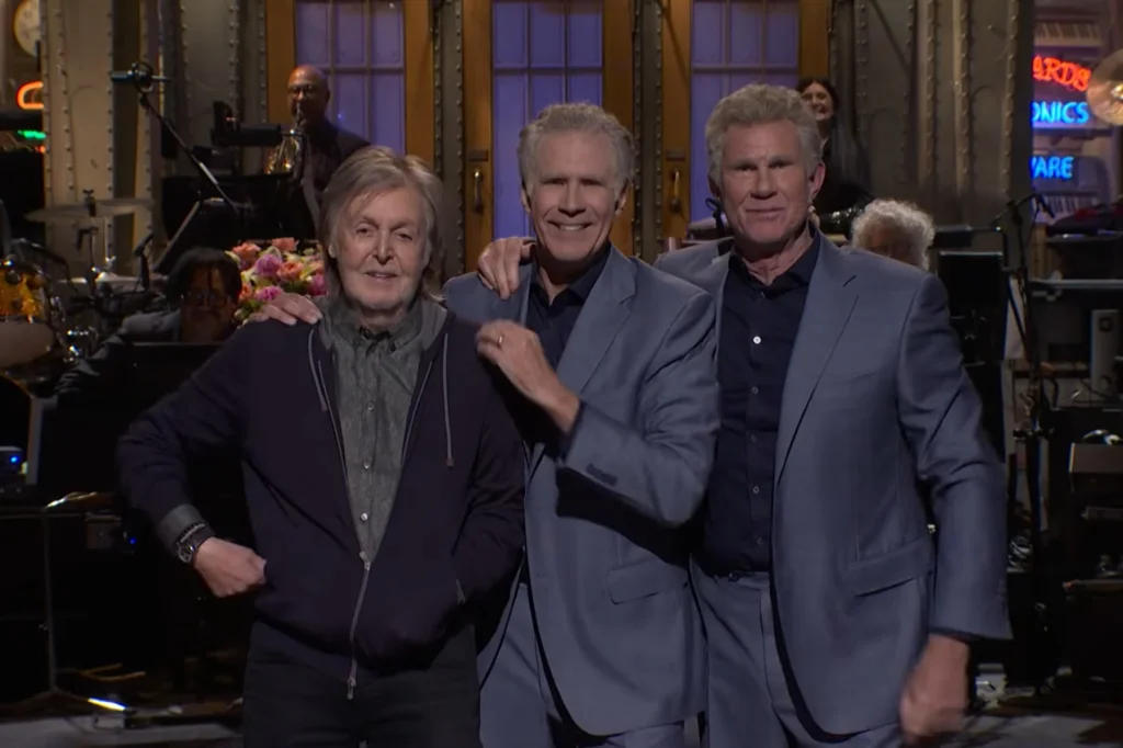McCartney Surprises SNL Monologue, Plays Drums With Ferrell and Chad Smith