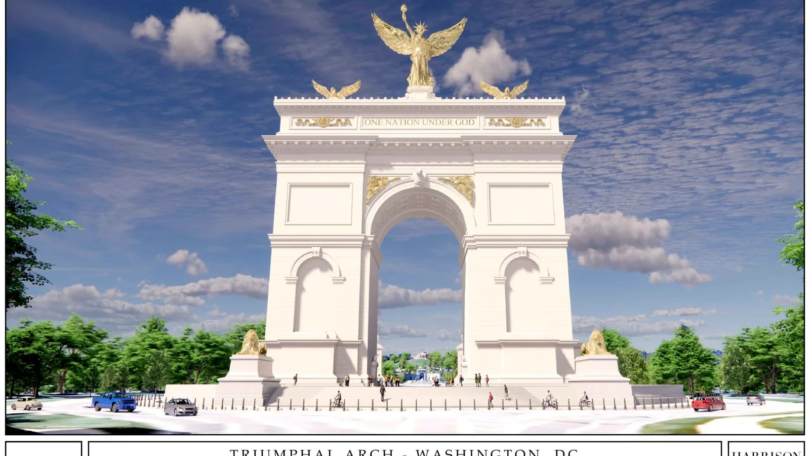 Renderings Unveiled for Trump's 250-Foot Triumph Arch