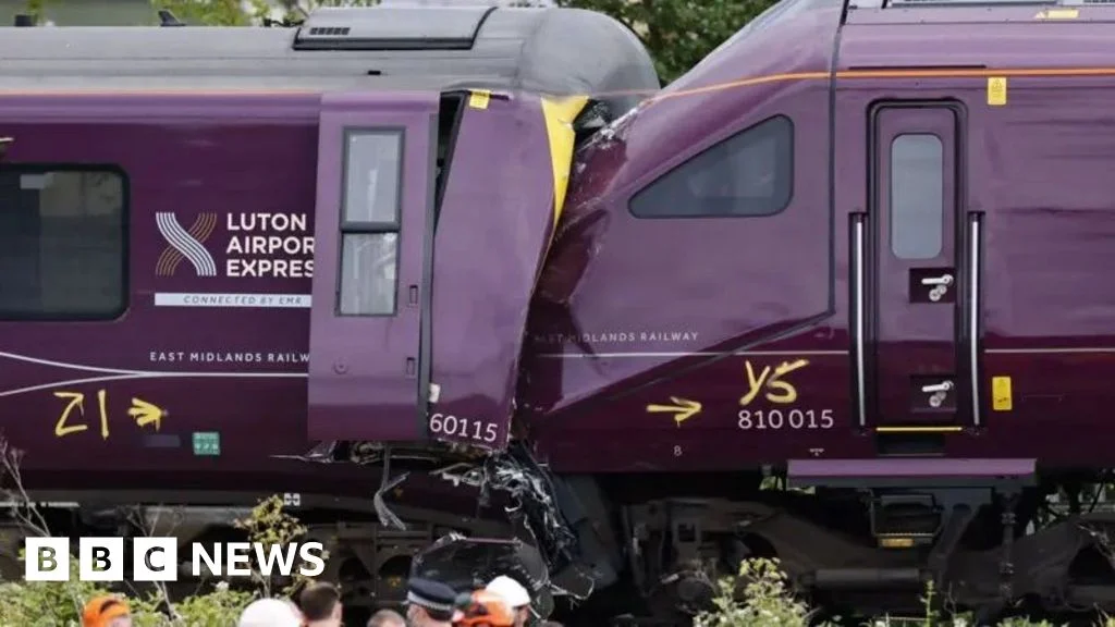 Bedford train crash kills driver and leaves nine in critical condition