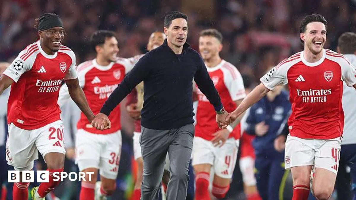 Arsenal's European night sparks celebration debate
