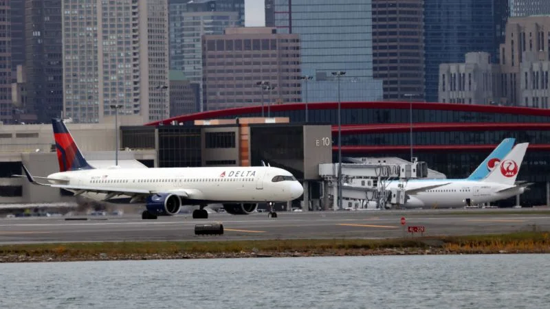 FAA probes near-miss as Delta and American jets skim Boston Logan runways