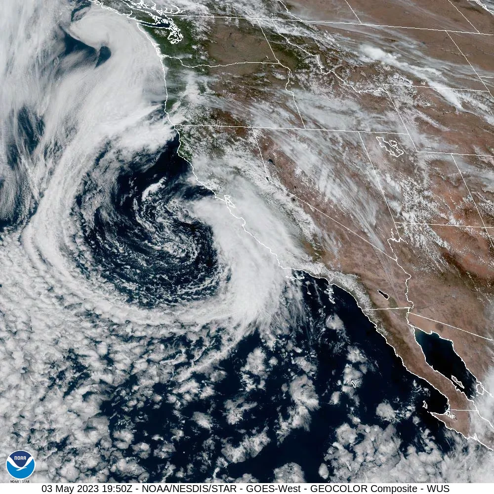 California's Varied Weather Patterns: Tornadoes, Rainfall, and Showers.