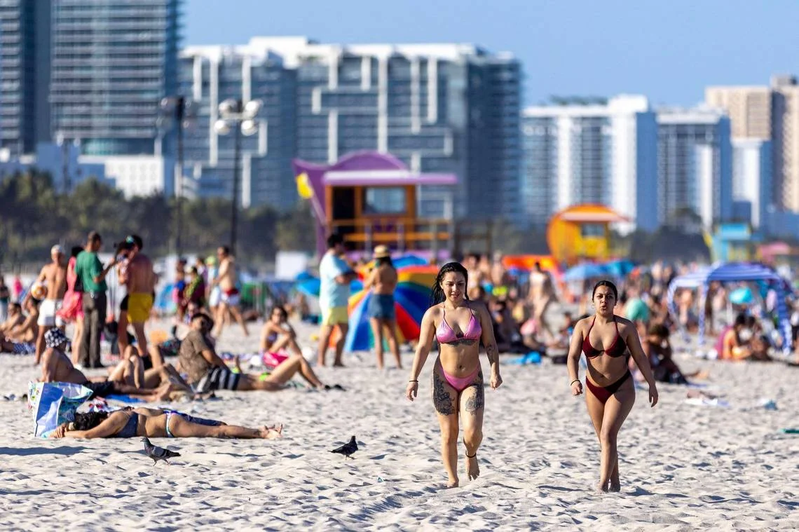 Miami Beach's Spring Break Scene Remains Calm and Quiet.