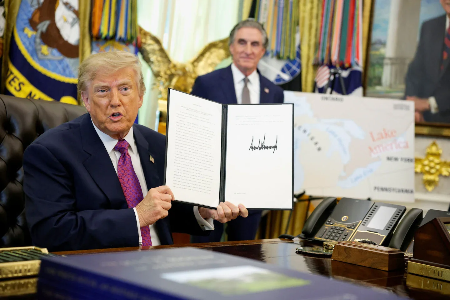 Trump renames Lake Ontario to Lake America, widening US-Canada trade feud