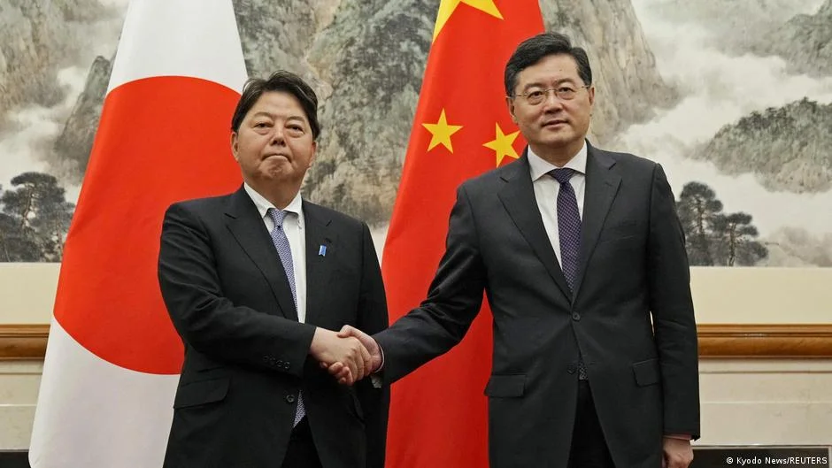 Japan and China discuss disputes and detentions in high-level talks.