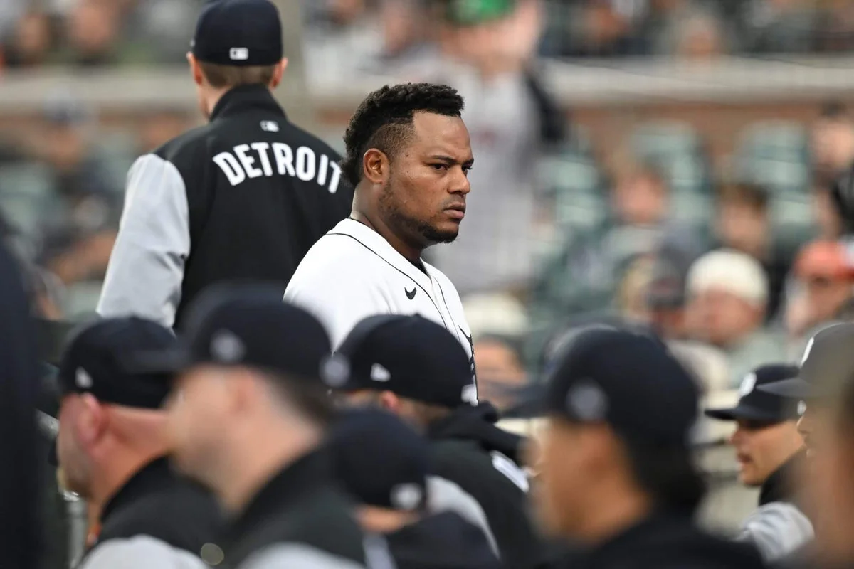 Valdez ejected as Tigers-Red Sox benches clear after hit-by-pitch