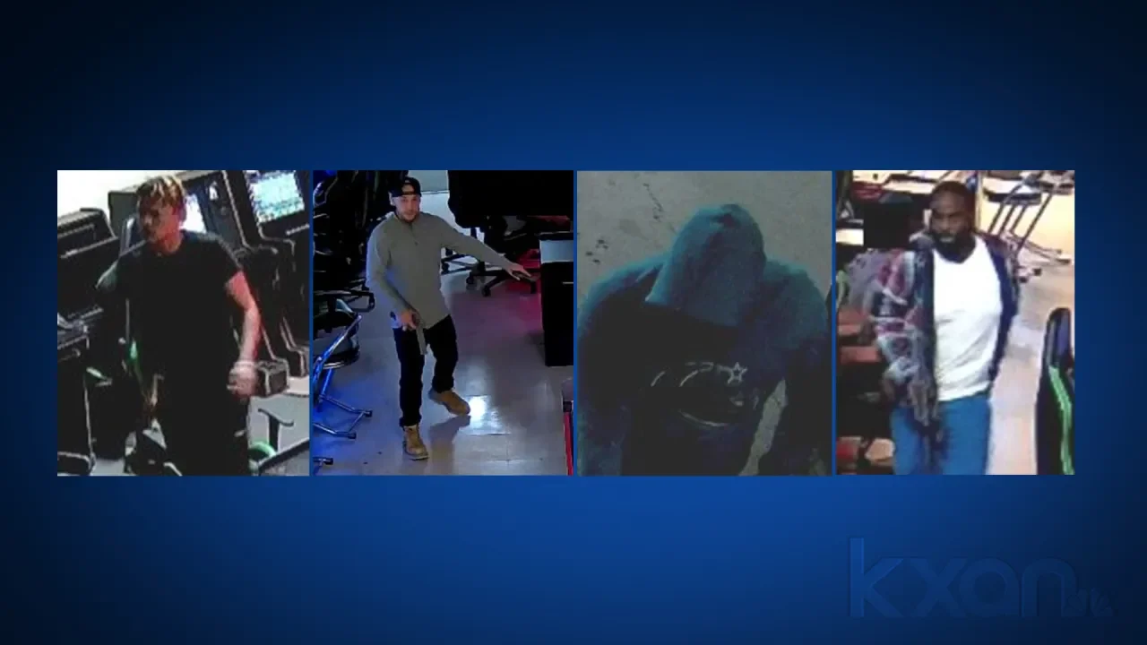 Manhunt underway for 4 suspects in north Austin heist