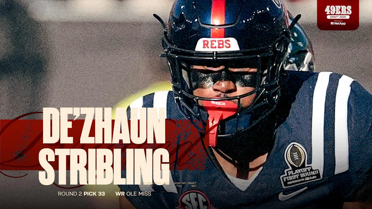 49ers Add Playmaking WR De'Zhaun Stribling at No. 33 in 2026 Draft