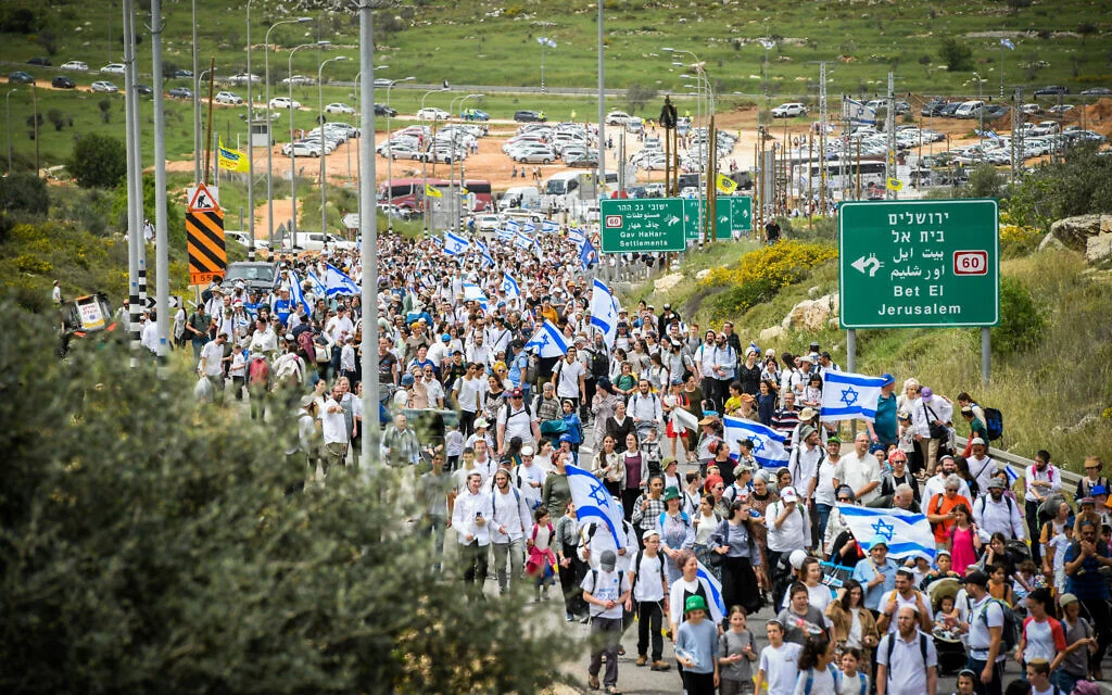 Controversial West Bank March Draws Heavy Security Presence.