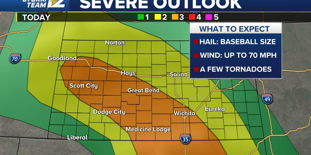 Severe thunderstorms expected to continue through Thursday.