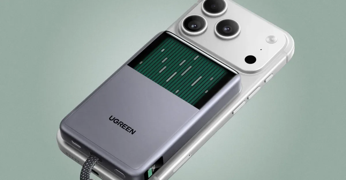 UGreen’s MagFlow Pro: a 10,000mAh power bank with a visible liquid cooling loop