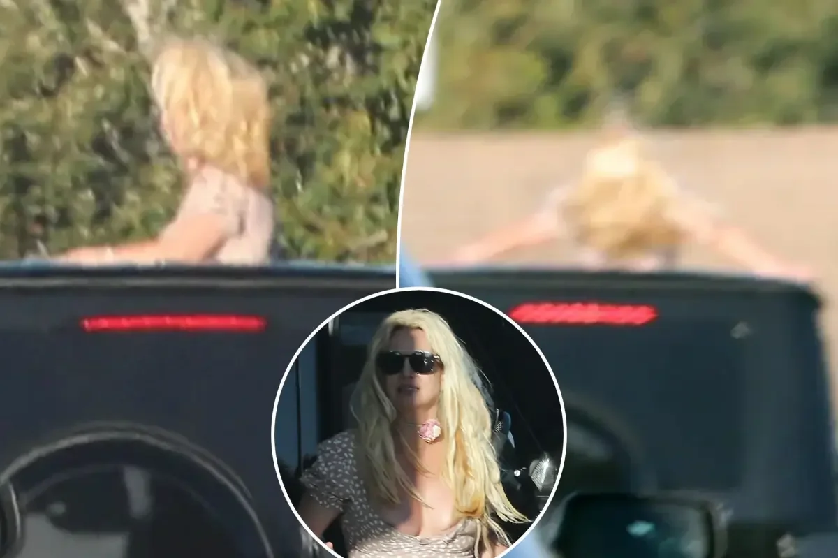 Britney Spears moonroof moment in LA traffic, months after DUI arrest